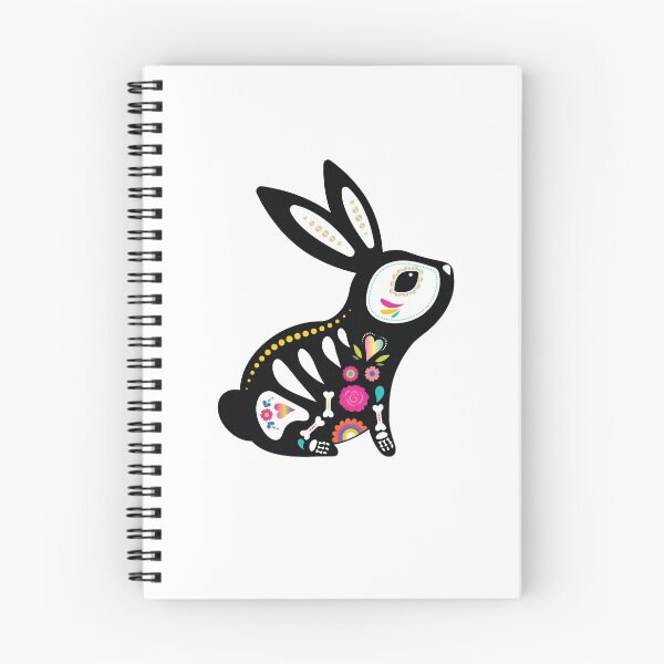 Item preview, Day of the dead Bunny dia de los muertos Rabbit Sugar skull Bunny designed and sold by Starfoxart.