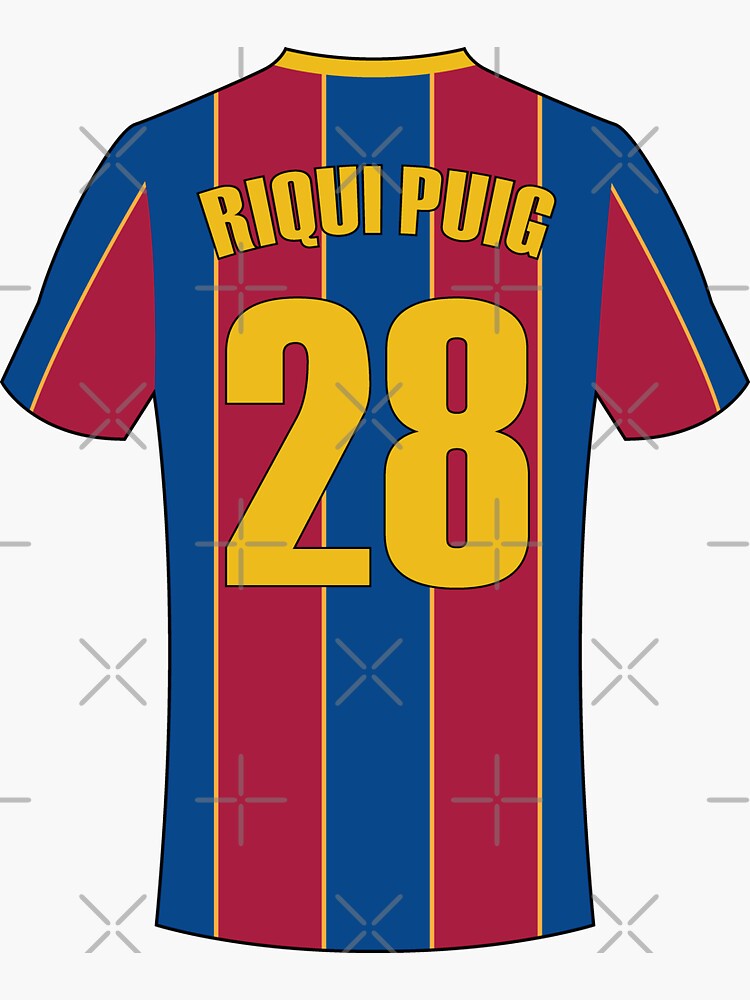 Riqui Puig Barcelona football jersey number | Sticker