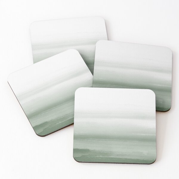 Item preview, Sage Green Abstract Watercolor 1, Art Print By Synplus designed and sold by synplus.