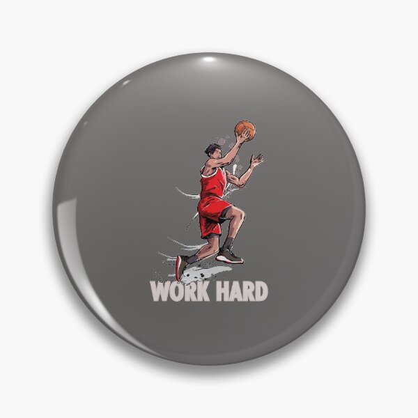 Item preview, Work Hard basketball motivation quote designed and sold by FalkDania.