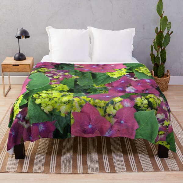 Item preview, Red and Green Hydrangea Flowers, Spring Vibes, Beautiful Blooms designed and sold by 10pmCreations.