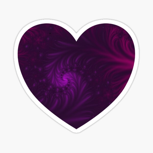 Purple Hearts desire Sticker