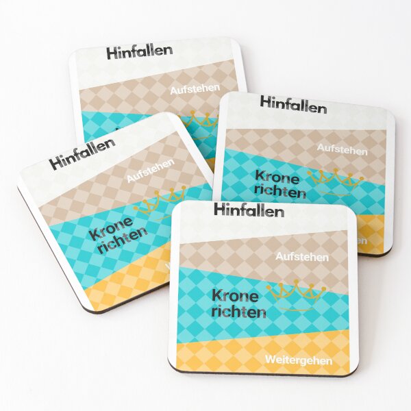 Item preview, Fall, get up, check Crown, walk on! - German proverbs, positive thinking designed and sold by sthNnth.