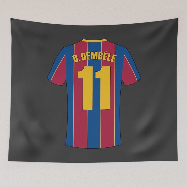 Item preview, Ousmane dembele Barcelona football jersey designed and sold by Justtrendytees.