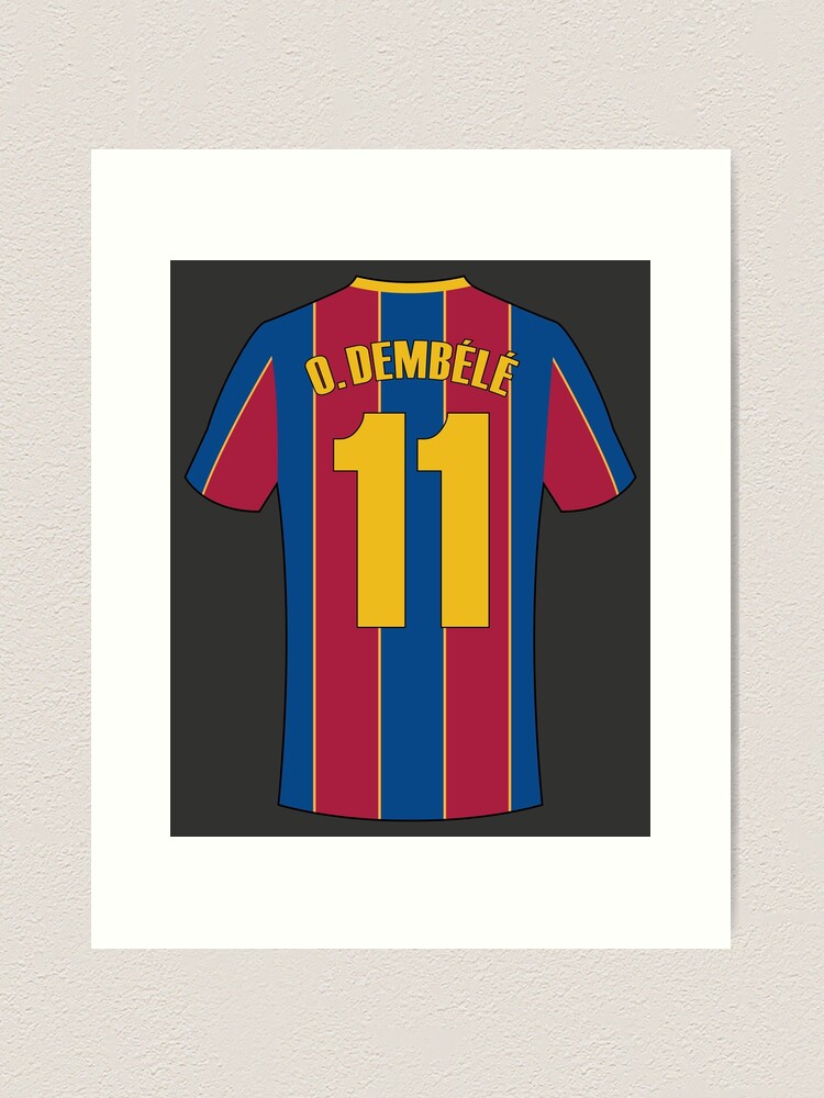 Ousmane Dembélé Barça popular signed jersey