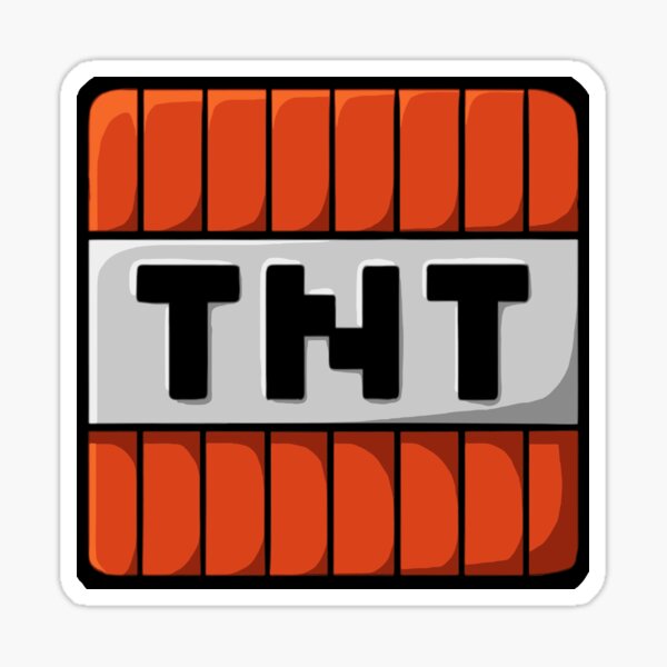 Minecraft Tnt Stickers Redbubble - roblox tnt wars