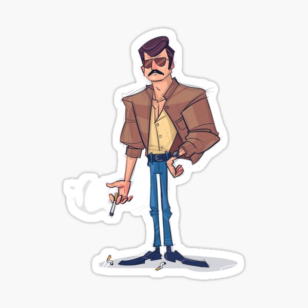 Javier Pena - Narcos Character Glossy Sticker