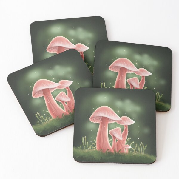Item preview, pink mushroom designed and sold by Caitlin Turner.