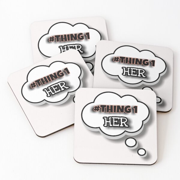 Item preview, Thing 1 Her & Thing 2 Him , one & two creativity , Couples Things , whole Familly Collection  designed and sold by Shirt-u.