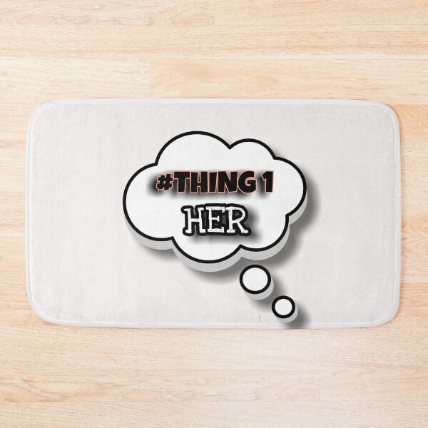 Item preview, Thing 1 Her & Thing 2 Him , one & two creativity , Couples Things , whole Familly Collection  designed and sold by Shirt-u.