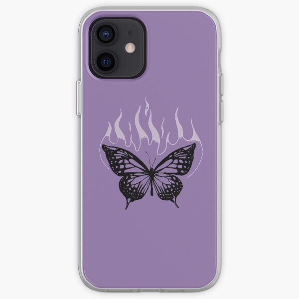 SOUR butterfly on fire iPhone Soft Case