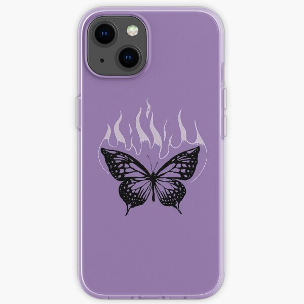 SOUR butterfly on fire iPhone Soft Case