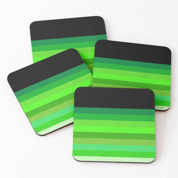Item preview, Striped seamless pattern in shades of green designed and sold by seelya83.