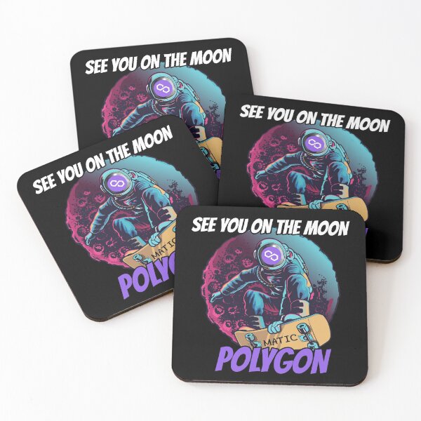 Item preview, See You On The Moon Polygon Crypto MATIC Cryptocurrency designed and sold by Bitcoin-Fashion.