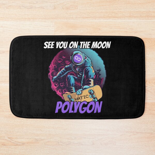 Item preview, See You On The Moon Polygon Crypto MATIC Cryptocurrency designed and sold by Bitcoin-Fashion.