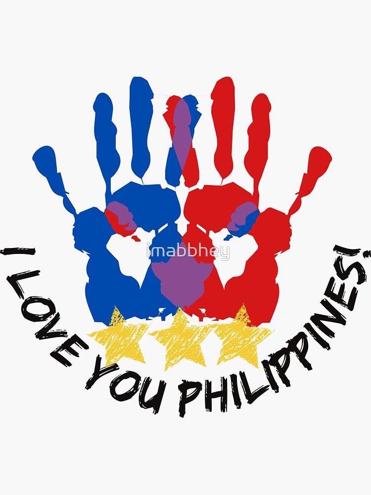 "I Love You Philippines!" Sticker for Sale by imabbhey Redbubble