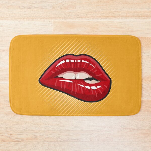 Item preview, Biting Lip Emoji designed and sold by Rakuten Mallor.