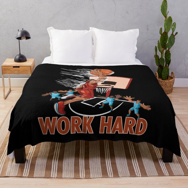 Item preview, Basketball Motivation Quote Work Hard Slam Dunk designed and sold by FalkDania.