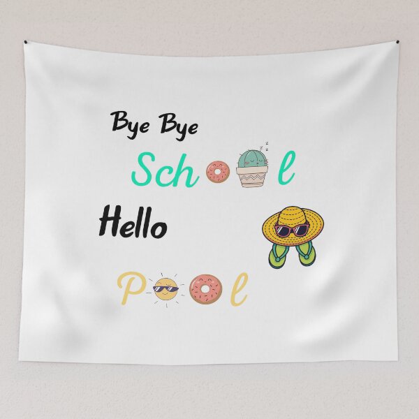 Item preview, Bye bye school hello pool designed and sold by Lakki-s.