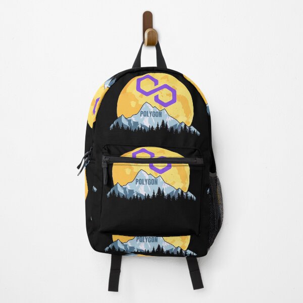 Item preview, Giant Moon Mountain Polygon Crypto MATIC Cryptocurrency designed and sold by Bitcoin-Fashion.