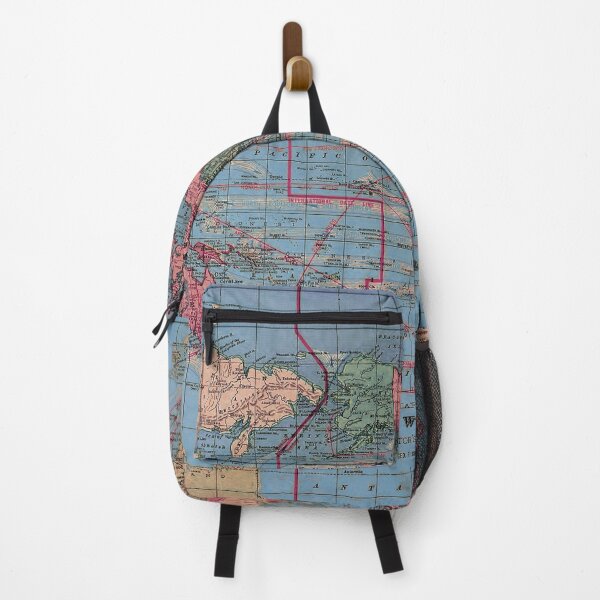 Item preview, Unique Vintage World Map (Australia is on the left) designed and sold by kookakate.
