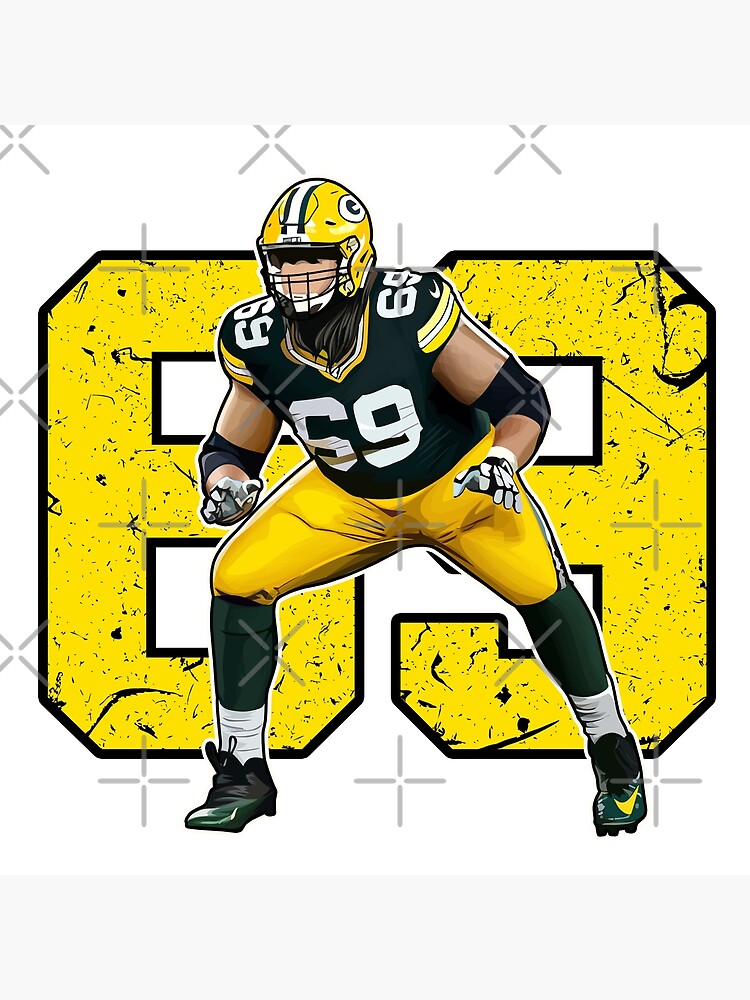 David Bakhtiari Home Jersey Sticker for Sale by designsheaven