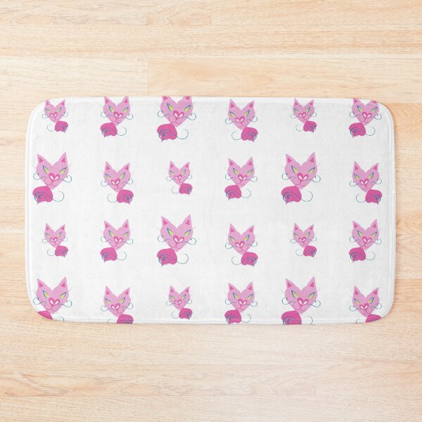 Item preview, Creepy Pink Siamese Cat Vector Cartoon Art Pattern White Background designed and sold by H3designs.