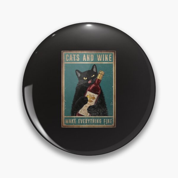 Item preview, Cats And Wine Make Everything Fine Poster designed and sold by JoaoGCosta.