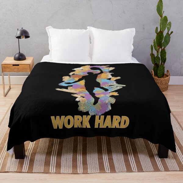 Item preview, Basketball Motivation Quote Work Hard silhouette Slam Dunk designed and sold by FalkDania.