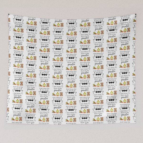 Item preview, I Just Want To Work In My Garden And Hang Out With My Dog designed and sold by shellagrash.