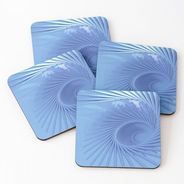 Item preview, Blue Spiral 3D Pattern Staircase Abstract Design designed and sold by luvvvvvit.