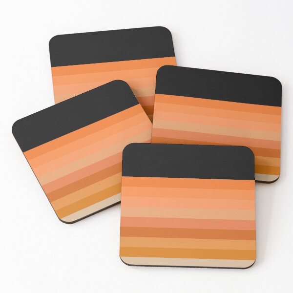 Item preview, Striped seamless pattern design in shades of orange with black designed and sold by seelya83.