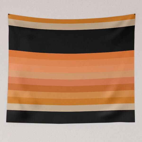 Item preview, Striped seamless pattern design in shades of orange with black designed and sold by seelya83.