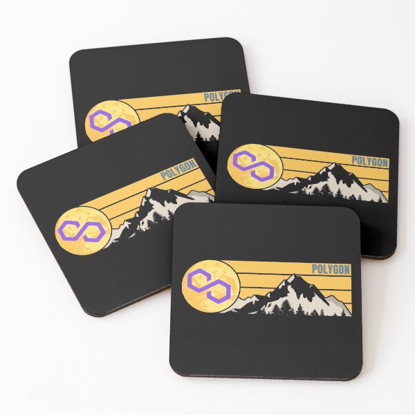 Item preview, Moon Mountain Polygon Crypto MATIC Cryptocurrency designed and sold by Bitcoin-Fashion.