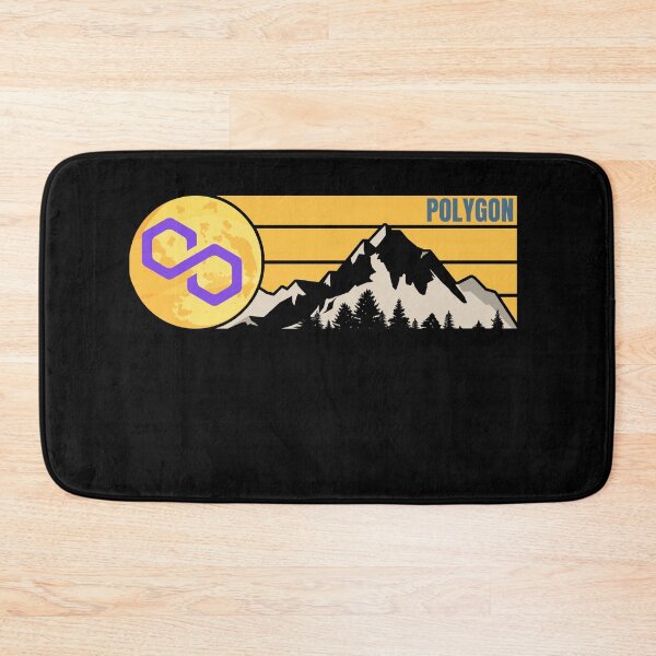 Item preview, Moon Mountain Polygon Crypto MATIC Cryptocurrency designed and sold by Bitcoin-Fashion.