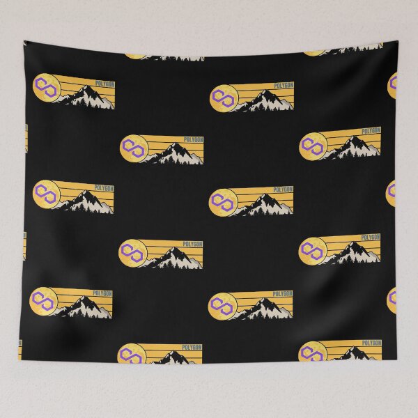 Item preview, Moon Mountain Polygon Crypto MATIC Cryptocurrency designed and sold by Bitcoin-Fashion.