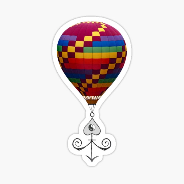 Yin Yang Balloon Anchor Sticker