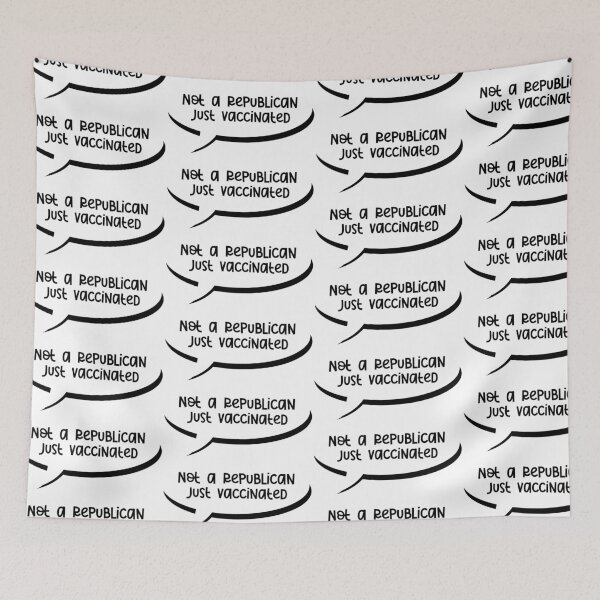 Item preview, Not a Republican Just Vaccinated speech bubble designed and sold by indie-shop.