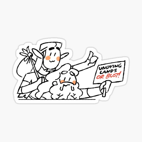 Hitchhiking Honeymoon Sticker