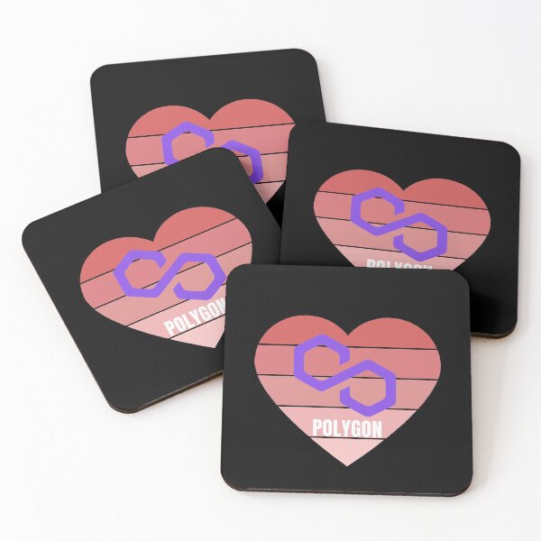 Item preview, Love Pink Polygon Crypto MATIC Cryptocurrency designed and sold by Bitcoin-Fashion.