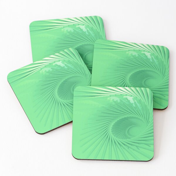 Item preview, Green Spiral 3D Pattern Staircase Abstract Design designed and sold by luvvvvvit.