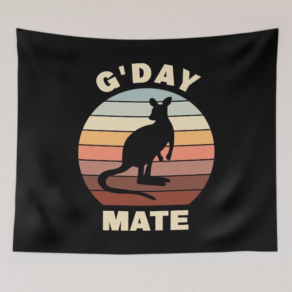 Item preview, G'DAY MATE Cute Kangaroo Says Hi designed and sold by TashaVector.