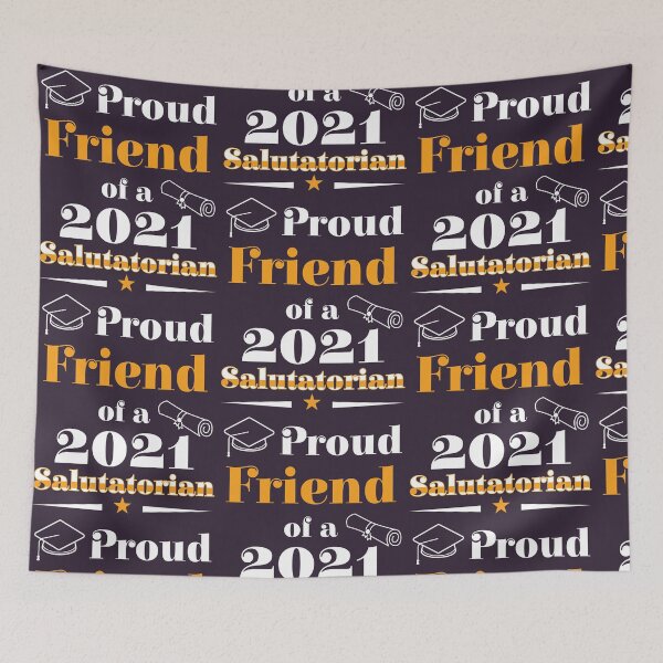 Item preview, Salutatorian Class 2021 Proud Friend Family Graduation product designed and sold by doodabobs.
