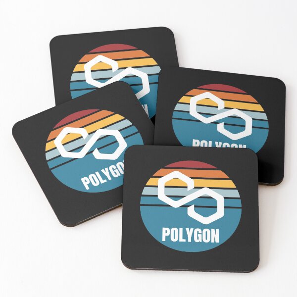 Item preview, Polygon Crypto MATIC Cryptocurrency Modern Sunset Design designed and sold by Bitcoin-Fashion.