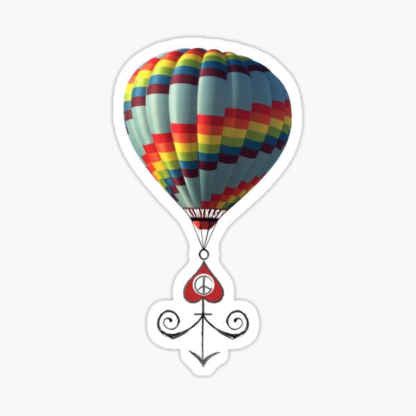 Peace Balloon Anchor Sticker