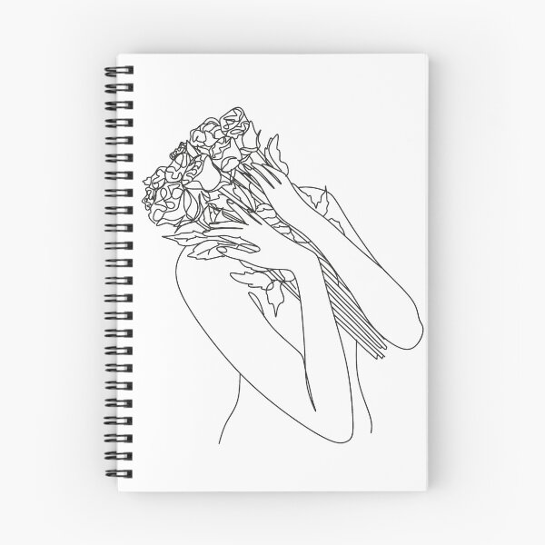 Item preview, Woman with flowers. Line art female. Abstract face with flowers. Scandinavian print, Nordic, Trendy print, Styled, Scandinavian art, Modern art, Wall art, Print, Minimalistic, Modern Poste    designed and sold by Nina Velychko.