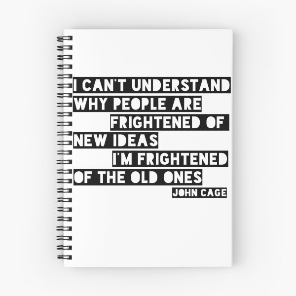 Item preview, John Cage Cool Quote Clever New Ideas designed and sold by Sid3walkArt.