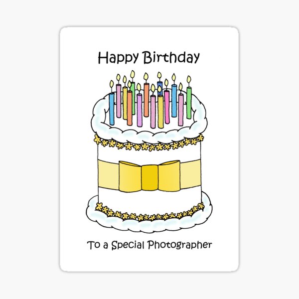 Sticker Joyeux Anniversaire A L Ingenieur Gateau Et Bougies Par Katetaylor Redbubble