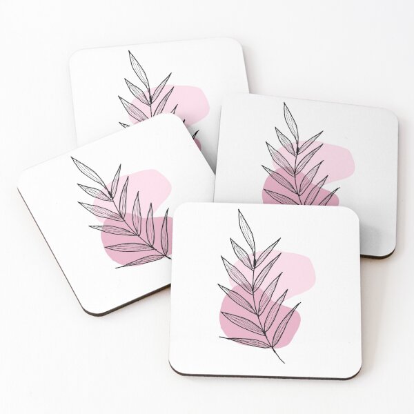 Item preview, "cute pink aesthetic bohemian leaf design" designed and sold by tudoo.