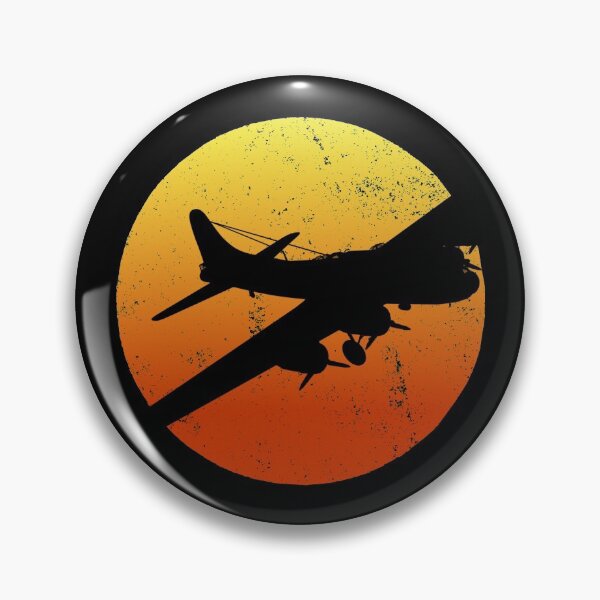 Artikelvorschau, B-17 Flying Fortress Silhouette Sunset WW2 Airplane WWII B17 Gear entworfen und verkauft von DynamicDesign.